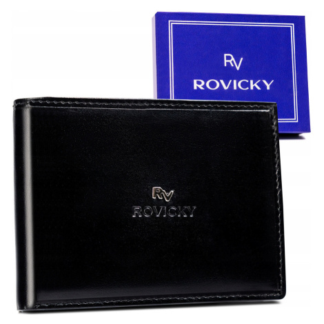 Klasická kožená pánská peněženka bez zapínání Rovicky