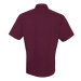 Premier Workwear Pánská košile s krátkým rukávem PR202 Aubergine -ca. Pantone 5115