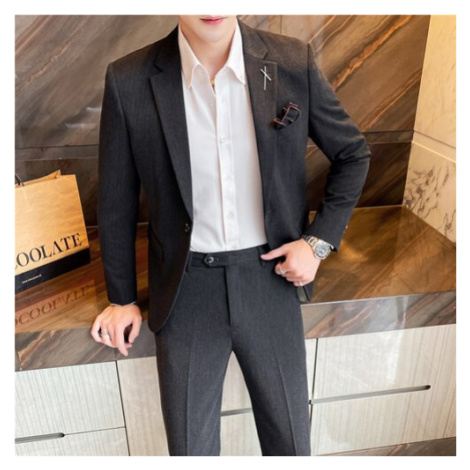 Pánský oblek, sako s broží + kalhoty JFC FASHION