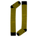 Stripes pruhované podkolenky - nadkolenky žlutočené žlutá