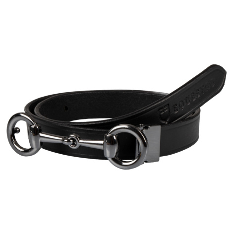 Pásek kožený Bit Equestro, dámský, černý