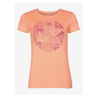 Oranžové dámské tričko s potiskem ALPINE PRO ECCA