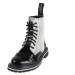 boty kožené unisex - 8 dírkové - STEADY´S - STE/802_Black stripes