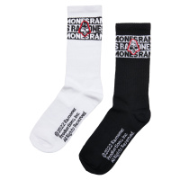 Ramones Skull Socks 2-Pack černá/bílá