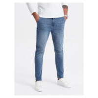 Ombre Men's denim pants CARROT FIT - blue