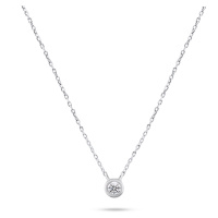 Brilio Silver Elegantní stříbrný náhrdelník se zirkonem NCL86W