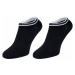 Calvin Klein WOMEN LINER 2P LOGO CUFF STRIPE SPENCER Dámské ponožky, černá, velikost