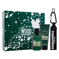 Dsquared² Green Wood - EDT 100 ml + sprchový gel 100 ml + klíčenka