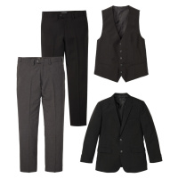 4dílný oblek: sako, vesta, 2 kalhoty