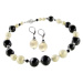 Lampglas Elegantní souprava šperků Ultimate Beauty z perel Lampglas CQ1 (náhrdelník, náušnice)