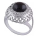 AutorskeSperky.com - Stříbrný prsten s onyxem - S244