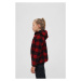 Kids Teddyfleecejacket Hood - red/black