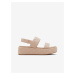 Béžové dámské sandály na platformě ALDO Cossette - Dámské