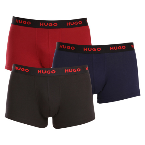 3PACK pánské boxerky HUGO vícebarevné (50469766 413) Hugo Boss
