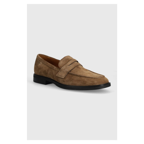 Semišové mokasíny Vagabond Shoemakers ANDREW pánské, hnědá barva, 5768-140-19