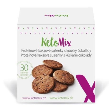 KETOMIX Proteinové kakaové sušenky s kousky čokolády 30 ks