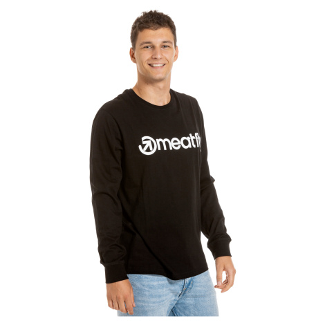 Meatfly pánské tričko s dlouhým rukávem Judgement Basic Logo Black | Černá | 100% bavlna