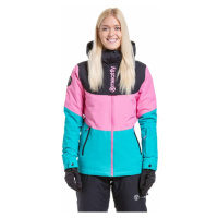 Meatfly Kirsten Womens SNB and Ski Jacket Hot Pink/Turquoise