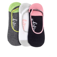 Meatfly ponožky Low socks - Triple pack E/ Logo | Mnohobarevná