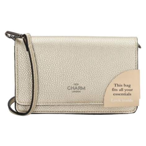 Charm London Zlatá mini crossbody kabelka 2v1 „Melody“