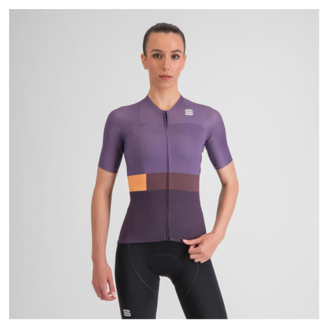 SPORTFUL Cyklistický dres s krátkým rukávem - SNAP - fialová