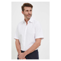 Košile BOSS ORANGE bílá barva, regular, s klasickým límcem, 50489351