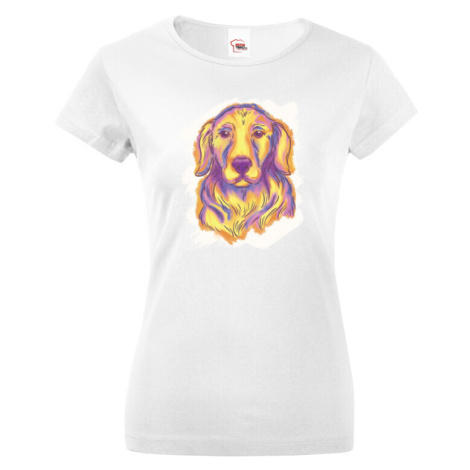 Dámské tričko pro milovníky psů Zlatý retrívr - dárek pro pejskaře BezvaTriko