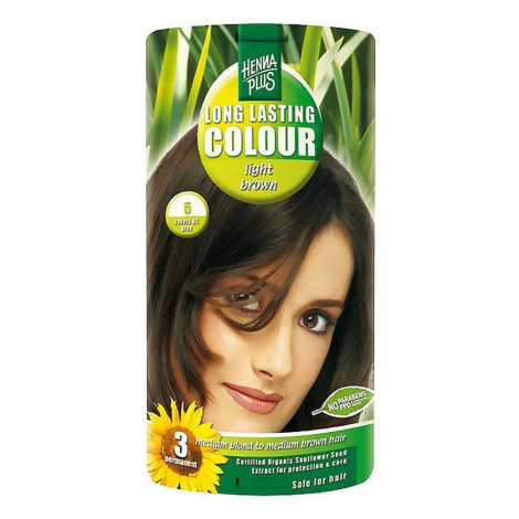 HENNA PLUS Přírodní barva na vlasy 5 Světle hnědá 100 ml HennaPlus