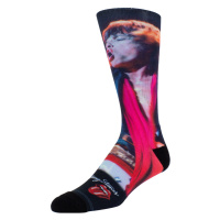 ponožky THE ROLLING STONES - MICK LIVE RED SCARF - BLACK - PERRI´S SOCKS