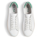 Clae Bradley California White Leather Pine Green