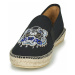 Kenzo ESPADRILLE ELASTIQUE TIGER HEAD Černá