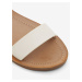 Bílé dámské kožené sandály ALDO Kedaredia
