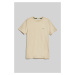 TRIČKO GANT CONTRAST LOGO SS T-SHIRT SILKY BEIGE