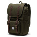 Batoh Herschel Little America Mid Backpack zelená barva, velký, hladký