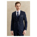 ALTINYILDIZ CLASSICS Men's Navy Blue Slim Fit Slim Fit Monocollar Nano Suit With Vest, Wool and 