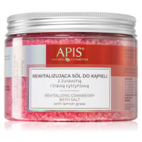 Apis Natural Cosmetics Cranberry Vitality relaxační sůl do koupele s minerály z Mrtvého moře 650