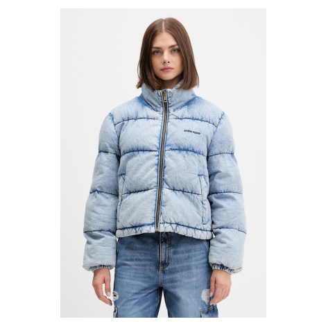 Džínová bunda Guess Jeans modrá barva, zimní, W5BL85 D6181
