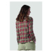 Košile la martina woman shirt l/s checked twill červená