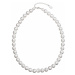 Evolution Group Perlový náhrdelník bílý s krystaly Swarovski 32011.1