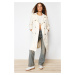 Trendyol Stone Regular Belt Midi Trench Coat