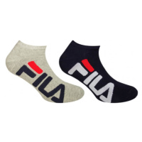 FILA-F9199 INVISIBLE SOCKS 2 PACK-189 NAVY/GREY barevná