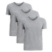 Tezen kvalitní pánské triko do 'V' FTV01 - trojbal šedá