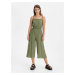 GAP Overal v-sl sq nk woven jumpsuit Zelená