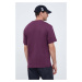 Bavlněné tričko Calvin Klein fialová barva, K10K111346