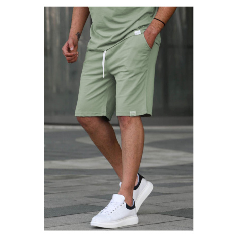 Madmext Almond Green Basic Men's Shorts 6501