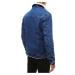 Modrá džínová bunda pánská riflová bunda s kapsami na hrudi