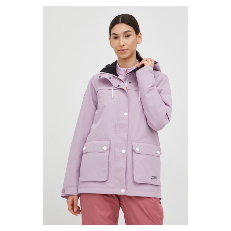 Lyžařská bunda Colourwear Ida fialová barva