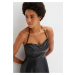 Bonprix BODYFLIRT šaty z umělé kůže s krajkou Barva: Černá, Mezinárodní