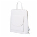Dámský kožený batůžek kabelka bílý - ItalY Septends bílá