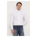 Košile Calvin Klein Jeans bílá barva, regular, s klasickým límcem, J30J325027